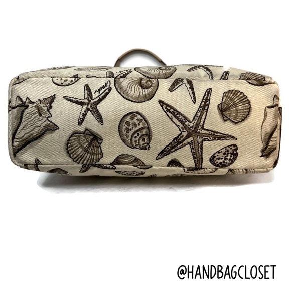 Coach Resort Shell Seashells Beach Ocean Starfish Tote Bag Signature Rare F27782 - Picture 5 of 13